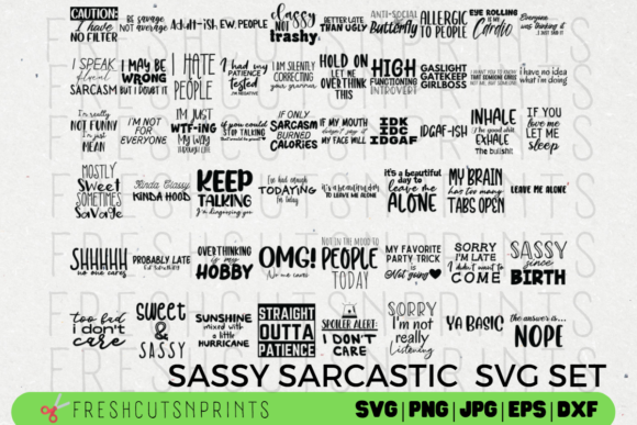 Download 50+ Sassy Sayings Crafting Set - Craft Collection