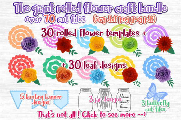Download The Giant Rolled Flower Craft Bundle - Craft Collection