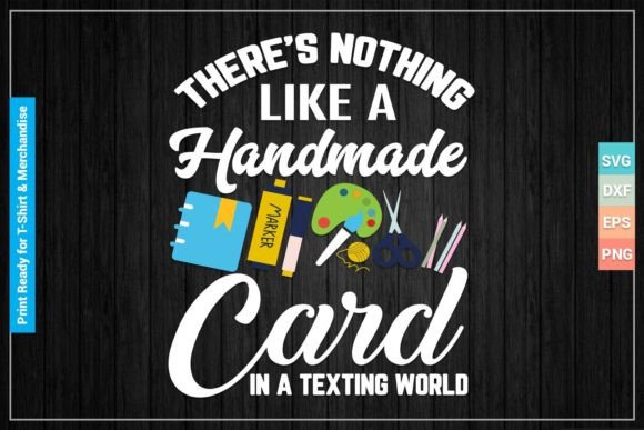 Download HANDMADE CARD in TEXTING WORLD SVG File - Handmade Collection