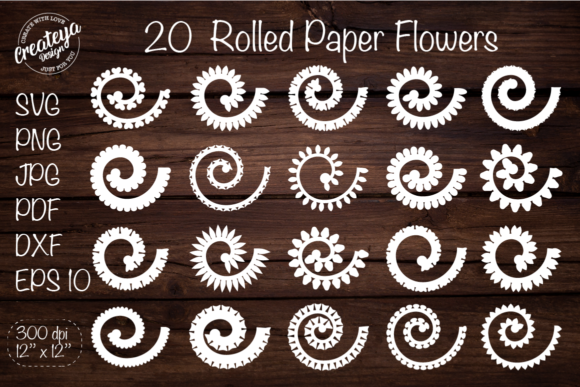 Download Rolled Flowers Set - Rolled Collection