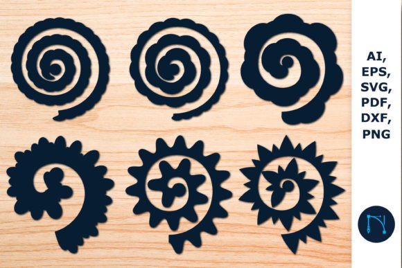 Download Rolled Paper Flower SVG Bundle - Rolled Collection