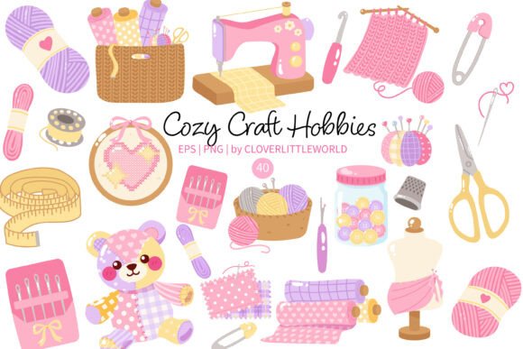 Download Cute Cozy Craft Hobbies Clipart - Craft Collection